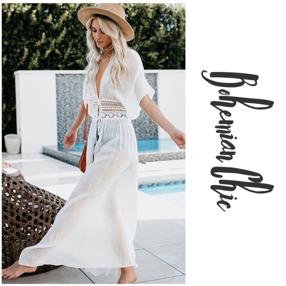 WALKER- Tie Front Duster Cardigan - Picture 4 of 7